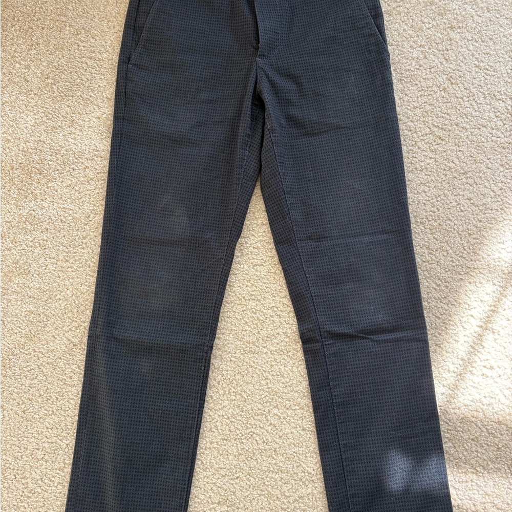 Adriano Goldschmied “The Marshall” Slim Trousers – Men’s 31R – Navy Houndstooth